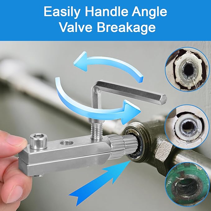 Premium Easy-Out Stripped Screw Extractor Set – High-Quality Carbon Steel Tool Set, Suitable for 1/2" to 1" Damaged Screws, Broken Water Pipes and Bolts, an All-in-One Removal Tool Set