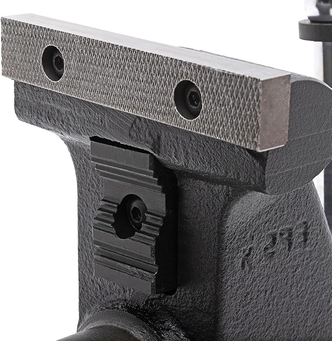 Yost HD450-C Heavy Duty 4-1/2 Inch Mechanics Work Bench Vise | Heavy Duty Woodworking & Metal Work Table with Secure Grip Swivel Base | 60,000 PSI Casting Iron Material with Extra-large Anvil Surface