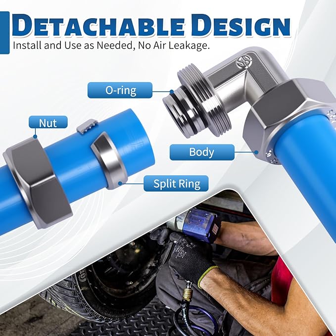 Shop Air Line Kit 3/4??100FT Compressed Air Piping System HDPE-Aluminum-HDPE Air Tubing with 4-Way Aluminum Blocks Brass Valves Air Piping Fittings Kit Air Compressor Accessories for Garage