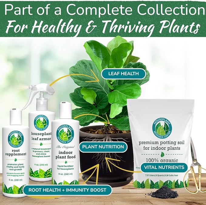 Premium Houseplant Scissors | 100% Stainless Steel, Ultra-Precise Garden Clippers for Propagation & Trimming | Rust-Resistant, Easy Clean Pruning Shears | Indoor & Outdoor | Comfortable & Ambidextrous