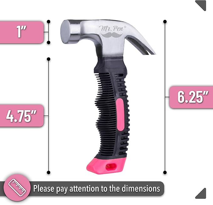 Mr. Pen- Nail Hammer, 8oz, Hammers Tools, Small Hammer for Women