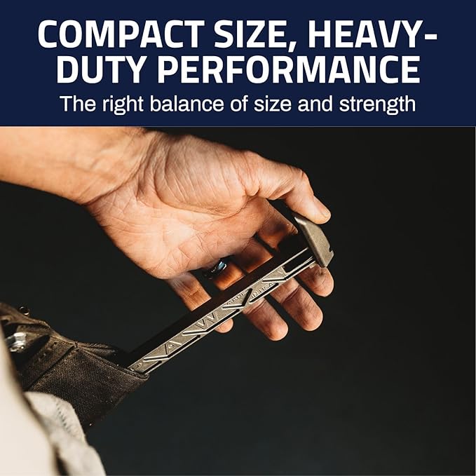 Boss Hammer 9??Boss Trim Paw - Titanium Cats Paw Nail Puller with Wide Whale Tail, 4 Points of Pull, 13mm Hex Wrench & Magnetic Striking Face - Ideal for Trim & Finish Work - Made in USA - BTPTI