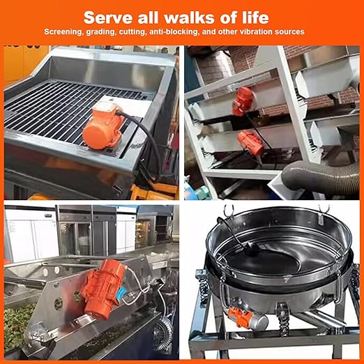 ATO Concrete Vibrator, 1 Phase 100W Vibration Motor AC 110V 3600rpm, Aluminum Alloy Vibrating Vibrators for Shaker Table竊똷ith CE Certificate (100W with Speed Controller)