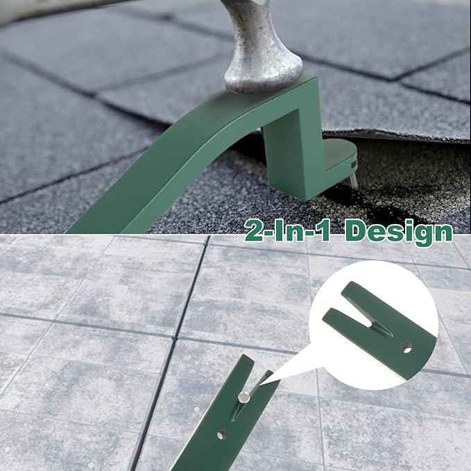 Roof Shingles, Shingle Removal Tool Roofing Tools, Roof Shingle Nail Puller, 2 in 1 Heavy Duty Shingle Nail Installer for Safe Roof Shingles Installation and Replacement