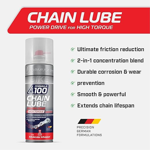 Power Drive Spray eBike Chain Lube ??Lubricant for Electric Bikes ??Durable Corrosion & Wear Protection, Friction Reduction, Race Day Blend ??300ml Aerosol (10.14 oz)