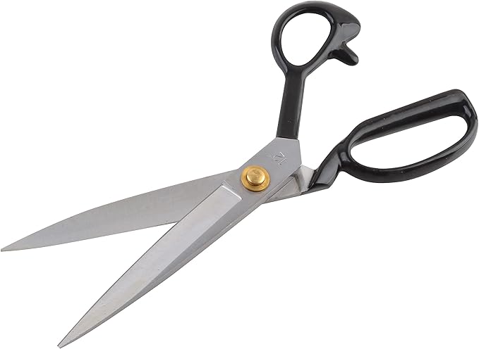 eZthings짰 12" Upholstery Shears Heavy Duty Scissors For Cutting Arts and Craft Fabrics, Carpets (12 Inch Leather Cutting)