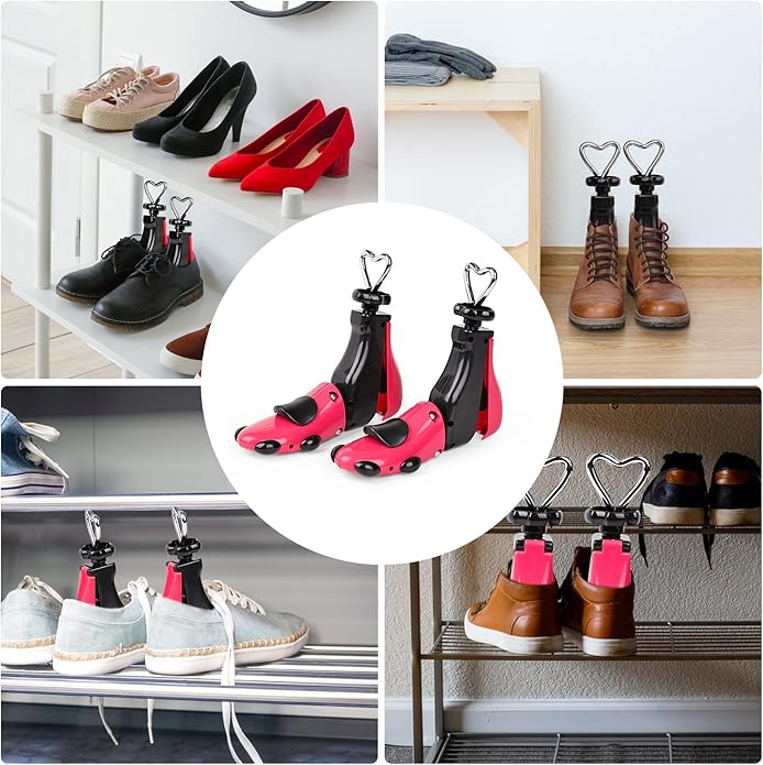2 Pieces Shoe Stretcher Boot Stretcher, Adjustable Width and Length Shoe Expander Shoe Widener Stretcher Women Men