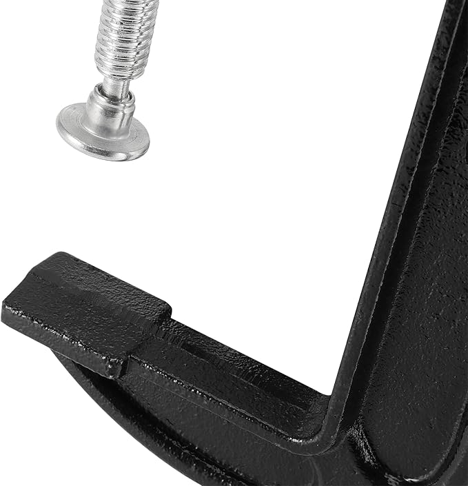JAPCHET 4 Packs 6 Inches Black C Clamp, Malleable Iron C-clamp, Heavy-Duty C-Clamp for Metalworking, Woodworking, 6-Inch Max Jaw Opening, 2-3/4 Inch Throat Depth