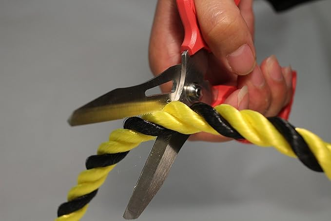 VAMPLIERS 6.3" Compact Heavy Duty Electrician Scissors. Made in Japan. 4-in-1 Multipurpose Blades.