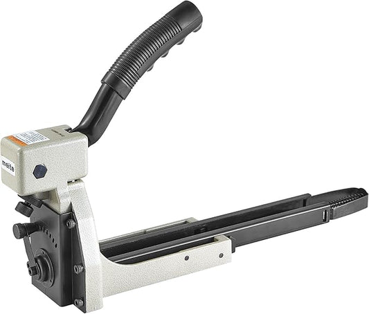 meite Box Stapler HB3518 Manual Carton Closer 16 Gauge Heavy Duty Packaging Stapler for Corrugated Case, Depth Dial for 1-8mm Cardboard, Accepts 1-3/8" Crown 3/4" Leg Staples, No Air Needed