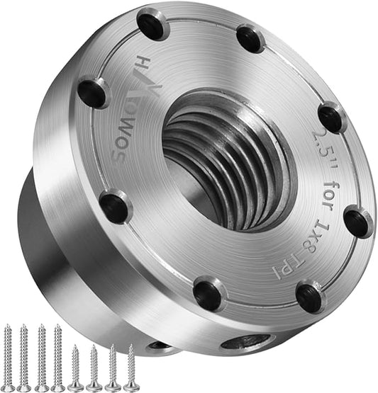 Wood Lathe Steel Faceplate 2.5",Faceplate for Wood Lathe,Lathe Face Plate Fit for 1" x 8TPI Spindle