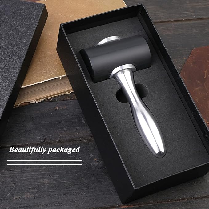 Profession Leather Carving Hammer T Head Nylon Hammer DIY Leathercraft Mallet Handmade Leather Stamp Punching for DIY Leather Work