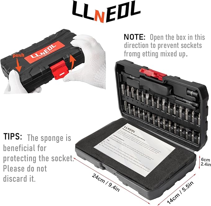 1/4 inch Impact Socket Set, 63 Piece Drive Socket Wrench Set Metric (4-15mm) Deep and Shallow 6 Point, Automotive Tool Kit with 72T Ratchet for Bicycle & Car Repairing