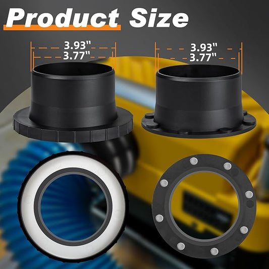 Magnetic Dust Collector System for 4" Shop Vacuums Dust Hose,One-to-Multi Magnetic Dust Collection Starter Kit for Woodwork w/1PK Mag Port Connector+3Set 4??Couplers,Hookup Drum Sander Jointer Planer