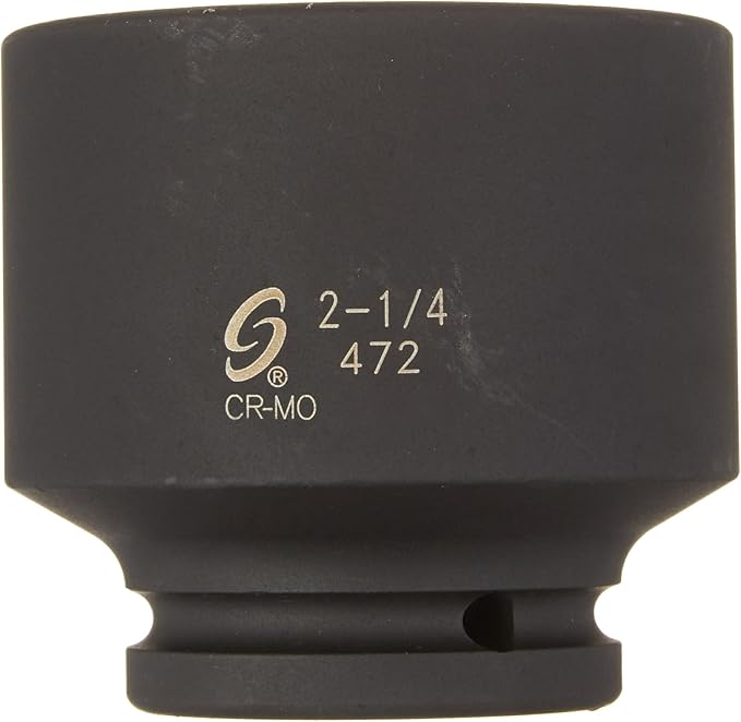 SUNEX TOOLS 472 3/4" Drive Standard 6 Point Impact Socket 2-1/4"