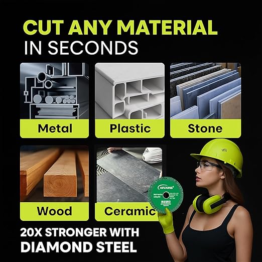 Indestructible Disc for Grinder 4 1/2 Inch, 12PACK Indestructible Disc 2.0 for Angle Grinder 7/8'', Durable Rock Slab Grinding Disc for Smooth Cutting Chamfering Grinding Materials