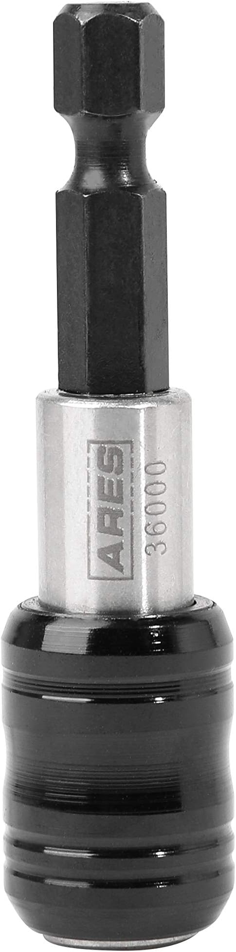 ARES 36000 - One Touch Bit Holder - One Touch Mechanism Makes Bit Change a Breeze - Works With All 1/4-Inch Drive Bits