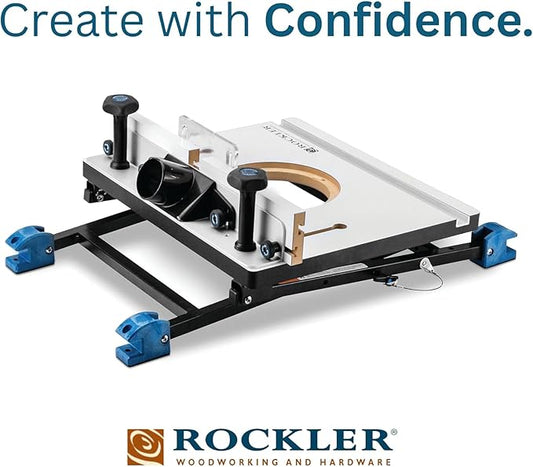 Rockler Convertible Benchtop Router Table – Convertible Routers for Woodworking Fits Most Routers – Unique Base Design Router Table – Benchtop Wood Router Includes 4 Modes in 1 Table