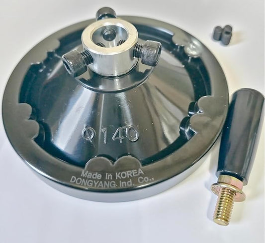 5.5" Ultimate Handwheel For or Less 3/4" Shaft 1 Set Used as Replacement Parts for Milling, Lathe, Drill press, Tailstock, Liquid Filling Machine, etc. Easy installation, Made in Korea.