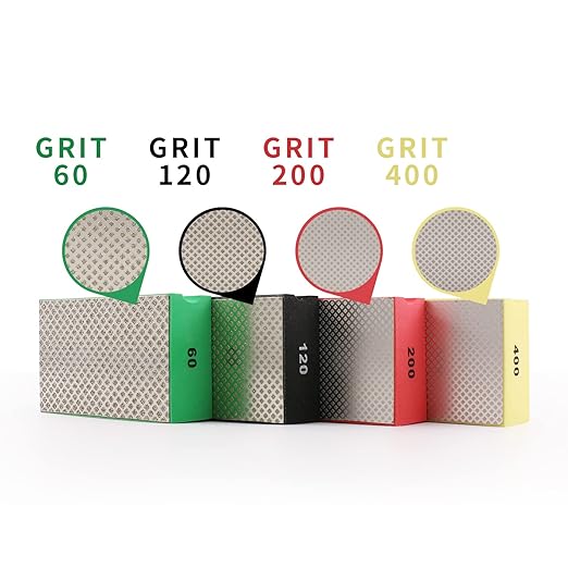 Diamond Hand polishing pad is Bright and has Long Service Life. It is Suitable for Granite, Glass, Ceramics and Marble (60 GRIT)
