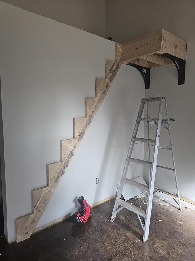 24 inch x 15 inch Heavy Duty Shelf Brackets , Metal Mantel Brackets (Set of 2) Fireplace Mantel Brackets - Countertop Support , Max Load 1100 Lbs (24 ?쇺?x 15 ?쇺?