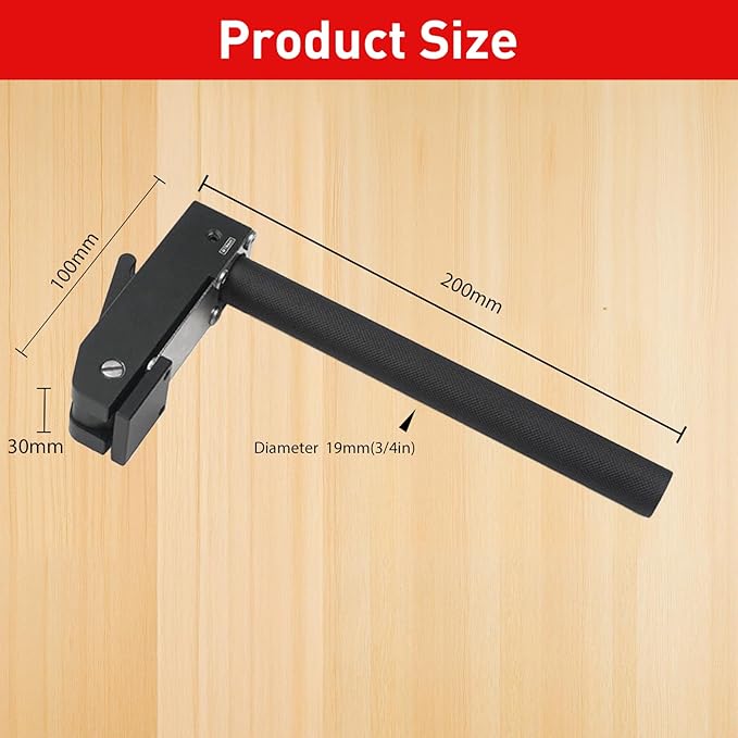 MFT-Style Hold-Down Clamps, Lengthened Bench Dogs for 3/4 Inch (19mm) Dog Holes, Aluminum Alloy Quick Clamps for Woodworking Benchtops