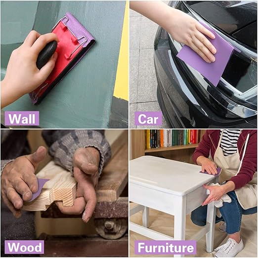 Sandpaper 800 Grit,Wet Dry Sanding Sheets,High Performance White Fused Alumina Abrasive Sand Paper for Wood Furniture Finishing,Metal Grinding,Automotive Polishing,9 x 11 Inch,10-Pack