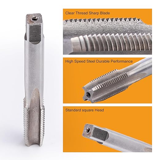 M14 x 1.5mm Metric Tap and Die Set, M14 x 1.5mm High-Speed Steel Machine Round Tap Die Set, Right Hand Thread Tap and Round Thread Die Tool