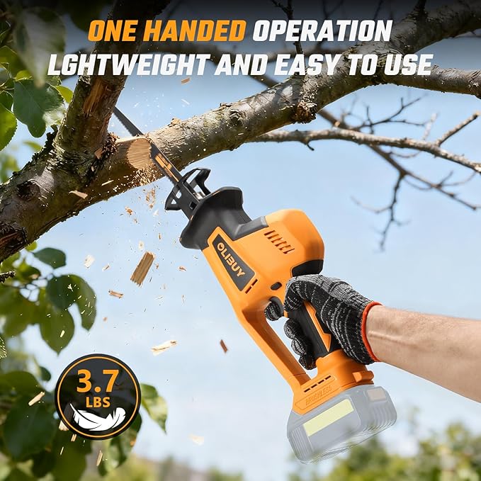 Reciprocating Saw for Dewalt 20V Battery,【Battery Not Included】,Cordless Sawzall with 8 Blades,0-3000SPM Variable Speed, Cordless Reciprocating Saws for Wood/Metal/PVC Cutting