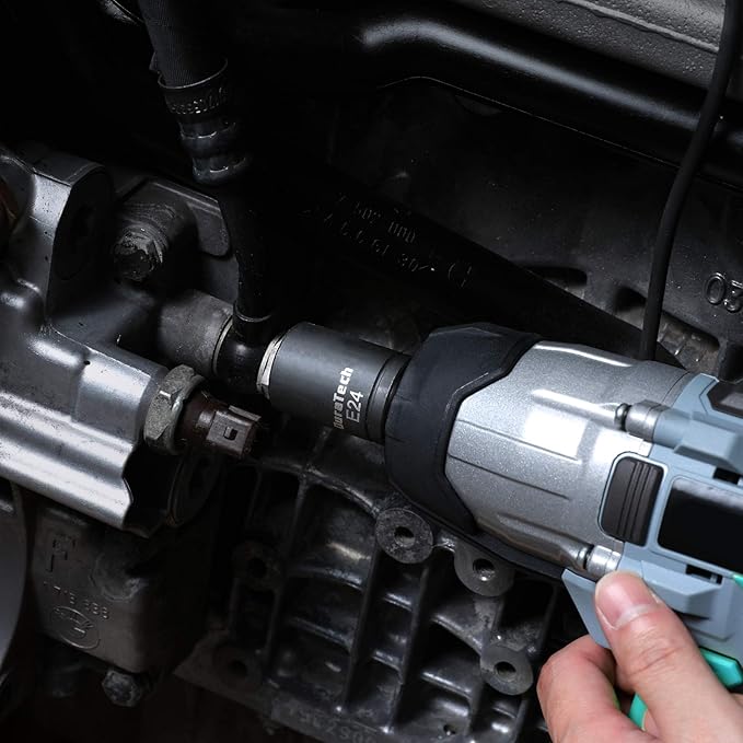 DURATECH 14-Piece External Star Impact Socket Set with Storage Case, E4 to E24, 1/4?? 3/8?? 1/2??Drive Female E-Torx Torque Socket for Working with Impact Wrench, Cr-V Steel