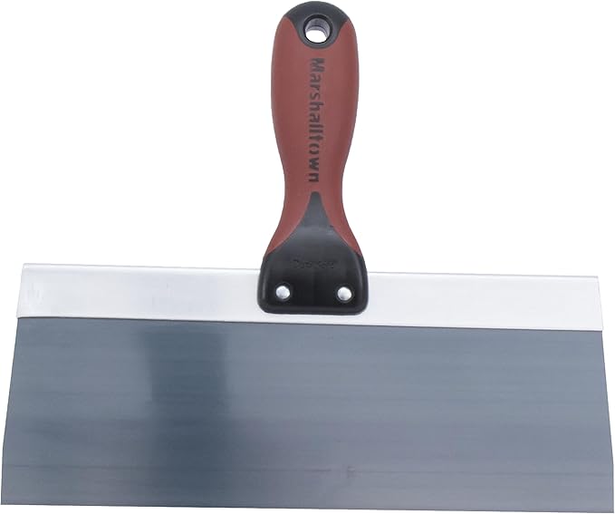 MARSHALLTOWN DuraSoft II Taping Knife, 10 Inch Blue Steel Blade, For Drywall Finishing, 4510D