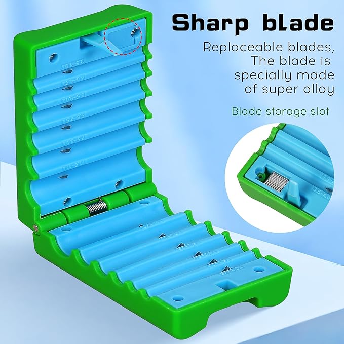 A-3511 Tube Stripper Stripping range 3.5-11mm Replaceable blade Cable Tube Slitter Fiber Optic Mid Span Cable Cutting Tool Jacket Tube Slitter Loose Tube Buffer with 12pcs spare blade