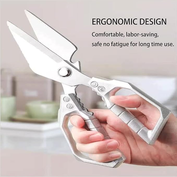 Kitchen Scissors all Purpose, Stainless Steel Kitchen Shears, Meat Scissors Heavy Duty Sharp Shears, Kitchens Accessories Cooking Shear for Meat Chicken Fish Poultry Herb Bread
