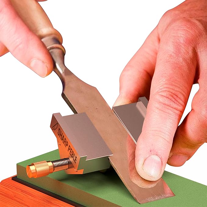 Sharp Pebble Honing Guide - Chisel & Plane Sharpening Jig - Fits Chisels 0.25' to 1.96', Fits Planer Blades 1.41' to 3.22'