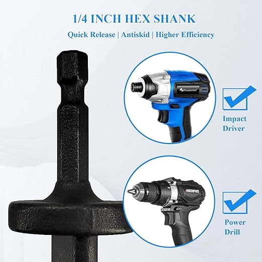 6-in-1 HVAC Repair Tool with Bit Holder, Swage Tube Expander, Boring Drill Bits, Air Conditioner Copper Pipe Flaring Tool with 1/4", 3/8", 1/2", 5/8", 3/4" and 7/8" Bits