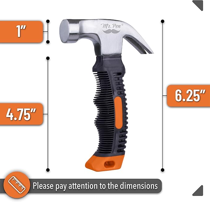 Mr. Pen- Nail Hammer, 8oz, Hammers Tools, Small Hammer for Women