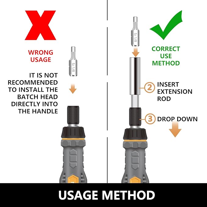 MulWark 63PC Magnetic Ratcheting Screwdriver Bit Set ??Multibit Screw Driver with Screwdriver Bits Slotted, Torx, Hex, Pozi, Philips, Square; Nut Driver Set for SAE and Metric ??Christmas Gift