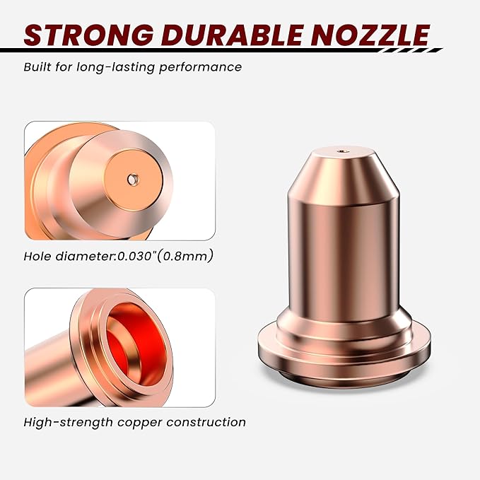 bestarc Blow Back Plasma Cutter Torch Consumables, 23Pcs Cutting Torch Tip Nozzles Kit with Suitcase For BTC500XP, BTC650XP, CUT55XP, CUT60XP, CUT-65DS PRO CUT-60DS PRO, CUT-55DS PRO