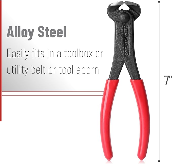 Bates Nail Puller - Cat's Paw Nail Puller & Remover, End Cutting Pliers, Staple Puller, Carpenter's Tool