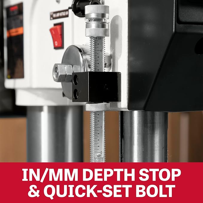 JET 17-Inch Floor Drill Press, 16 Speed, 3/4 HP, 115/230V 1Ph (Model JDP-17MF)
