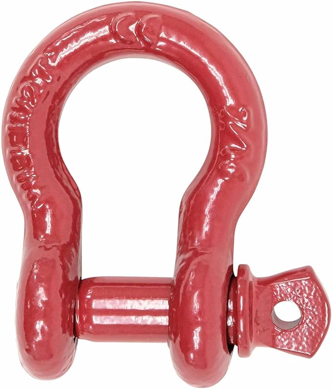 Mytee Products 7/16" Anchor Shackle Forged Carbon Steel w/Alloy Screw Pin WLL # 1.5 Tons (3,000 lbs)|Double Rust Protection Heavy Duty D Ring Shackle for Towing, Rigging & Vehicle Recovery (10 Pack)