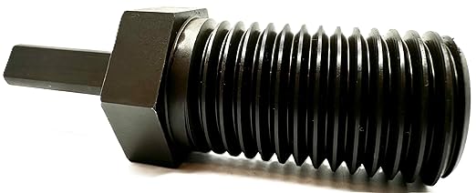 Shaft Adapter for Core Drill Hole Saw, 1/2??Triangle Hex Shank to 1-1/4"-7 Male Threads, for Use with 1-1/4??7 Threaded Diamond Hole Saw & Diamond Core Drill Bits