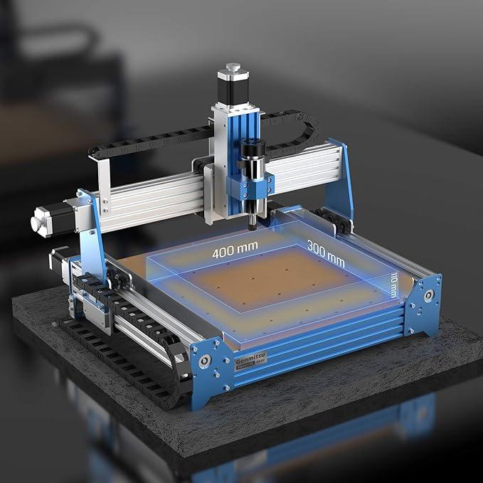 Genmitsu CNC Router Machine PROVerXL 4030 for Wood Metal Acrylic MDF Carving Arts Crafts DIY Design, 3 Axis Milling Cutting Engraving Machine, Working Area 400 x 300 x 110mm (15.7''x11.8''x4.3'')