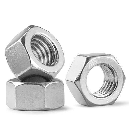 300 Pack #6-32 Hex Nuts, Stainless Steel 304 (18-8) Hex Nut, #6 Nut Standard Inch Coarse Thread Hex Machine Screw Nuts