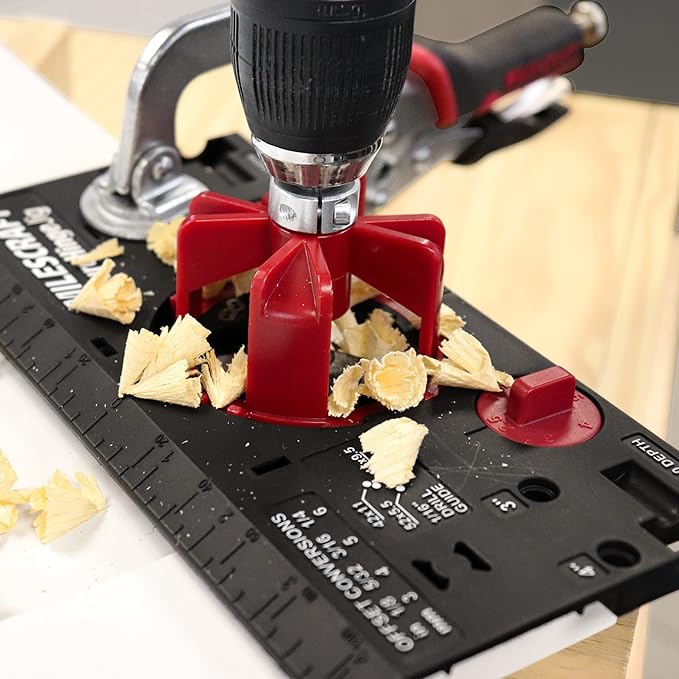 Milescraft 7300 Cabinet Kit ??Cabinet Hardware Jig, Shelf Pin Jig, Hinge Jig and Drawer Slide Jig. Cabinet Handles, Drilling Jig, Euro Concealed Hinge Jig, Drawer Installation Jig ??Ultimate Bundle