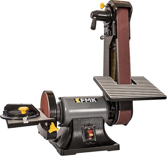 2x42 in. Belt Sander & 6" Disc Sander Combo, 3.5Amp Bench & 1/2HP Belt Sander for Woodworking, Metalworking & Knife Making, Sharpening
