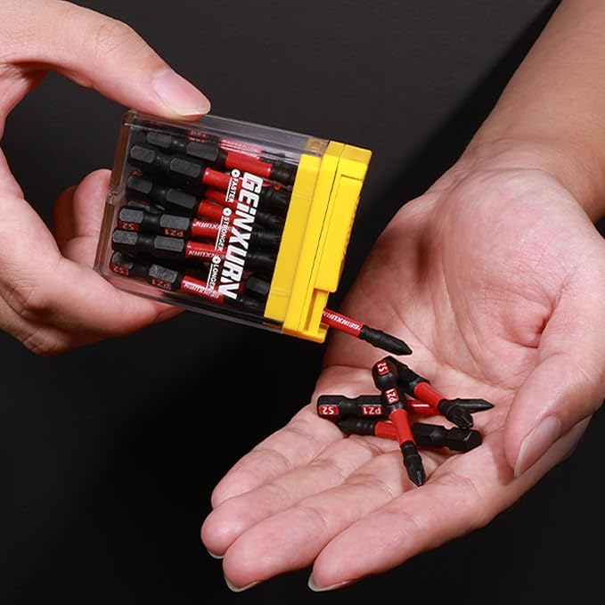 Impact Phillips Screwdriver Bits Set,45 Pcs 2" Magnetic (PZ1/PZ2/PZ3) S2 Steel Multi Driver Bits with Storage ColorfulBox