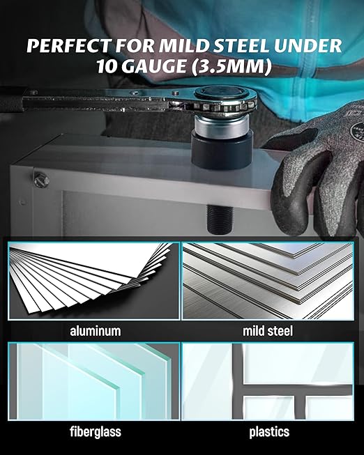 Lichamp Manual Knockout Punch Kit, Heavy Duty Metal Sheet Knock Out Box Hole Cutter Conduit Punch Driver Die Set
