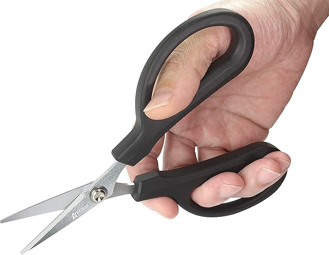 Ascend Tools 6-1/4 inch Carbon Steel Shears - Kevlar, Dyneema, Vectran, Spectra, Technora, Nomex, Innegra, Dacron, Fiberglass, Carbon Fiber, Fiber Optic Kevlar Shears