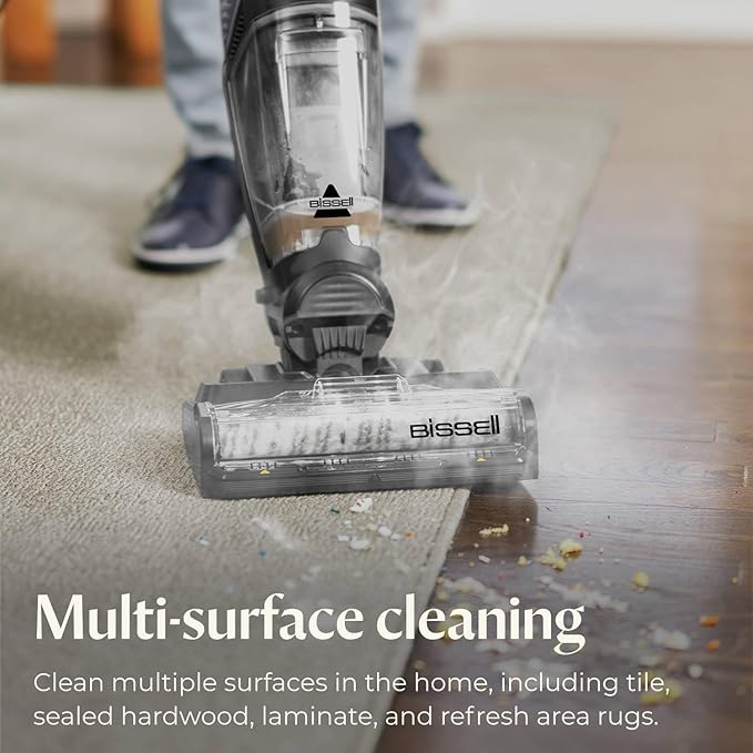 BISSELL짰 CrossWave짰 HydroSteam??Wet Dry Vac, Multi-Purpose Vacuum, Wash, and Steam, Sanitize Formula Included, 35151